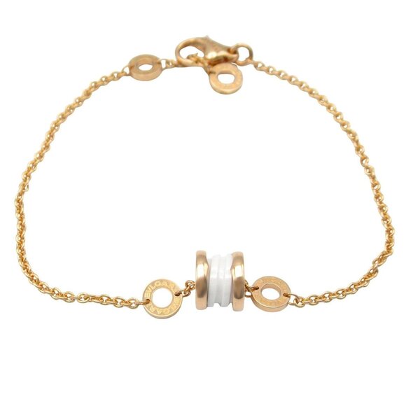 BVLGARI 18k Rose Gold Charm Bracelet - Picture 1 of 11
